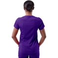 thumbnail image 2 of Adar Pro Scrubs for Women - Modern V-Neck Scrub Top - P7002 - Grape - XL, 2 of 7