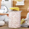 thumbnail image 4 of BKER Patterned Linen Laundry Hamper Without Lid Large Open Top Dirty Stylish And Breathable Fabric For Bedroom Or Bathroom Easy And Durable Design, 4 of 5