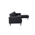 thumbnail image 3 of Velago Attalens Adjustable Polyester Sectional Sleeper Sofa, Dark Grey, 3 of 6