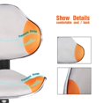 thumbnail image 4 of JJS Home Office Low Back Computer Executive Chair Ergonomic Mesh Chair with Extra Large Base and Pads Grey/Orange, 4 of 5