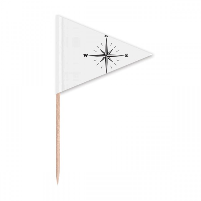 Indicateur de Direction Montre Nord-Ouest Cure-Dent Triangle Toppers de Cupcake Drapeau
