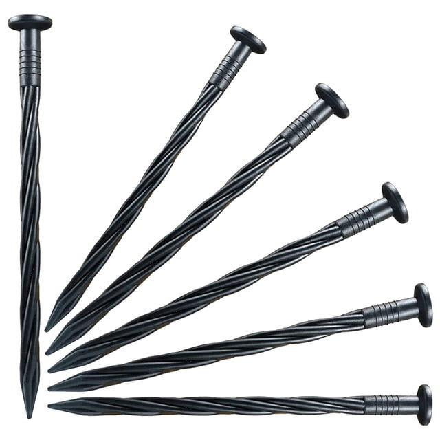 8 Inch Plastic Edging Nails Edging Pile Screw Nylon Yard Garden Nails