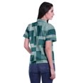 thumbnail image 4 of Moomaya Chemise à Manches Mi-Longues Imprimée pour Femmes, Col Boutonné, Haut Décontracté, 4 of 5