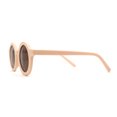 thumbnail image 4 of Lunettes de Soleil Rétro pour Enfants, Taille Enfant, Plastique Épais, Lentille Ronde Ronde, Beige Brun, 4 of 4