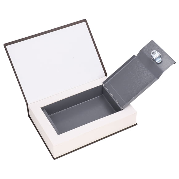 Livre de Diversion Coffre-Fort Verrou Livre Coffre-Fort Étui Livre Porte-Argent Coffre-Fort Boîte à Argent Livre Portable Coffre-Fort Livre de Diversion Coffre-Fort Métal Livre Réaliste Boîte à Pièces d'Argent avec Serrure à Clé pour Bijoux Argent