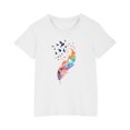 thumbnail image 1 of RXIRUCGD 2025 Vêtements d'Été pour Enfants T-shirt Imprimé Mode Mignon Col Rond Manches Courtes, 1 of 5