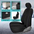 thumbnail image 4 of FH Group Universal Fit Striking Striped Cloth Car Seat Covers for Auto SUV VAN Airbag Compatible Full Set, 4 of 10
