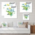 thumbnail image 4 of Designart Guirlande de fleurs des prés Art mural sur toile, 4 of 4