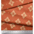 thumbnail image 2 of Soimoi Rayon Crepe Fabric Floral Block Print Fabric by The Yard 46 Inch Wide, 2 of 5