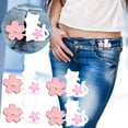 thumbnail image 2 of JilgTeok 3 Packs 4pcs Pant Waist Tightener Buttons Pins Sakura Rabbit/Cat Waist Buckles Adjustable Waist Buckle Extender Pants Clips No Sewing for Loose Jeans Skirts Clearance, 2 of 4