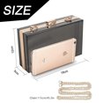 thumbnail image 2 of Women Clear Purse Acrylic Clear Clutch Bag, Shoulder Handbag With Removable Gold Chain Strap, 2 of 6