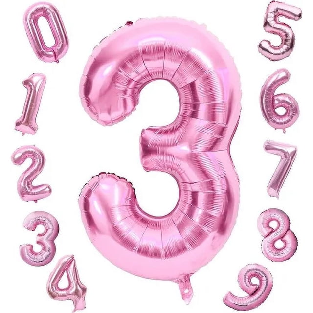 36' inches balloons Mylar numbers