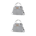 thumbnail image 2 of ZheElen Sac à Lunch avec Confiance, Sac Bento Isolé Conçu pour Grande Capacité avec Sangle+gris 2 Ensembles, 2 of 6