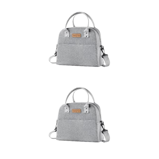 Ruiboury Multi-Purpose Thermal Companion For Picnics Large Capacity Picnic Bags With Strap+Grey 2Set