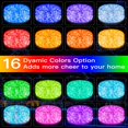 thumbnail image 2 of LED Rope Lights 120 LED/46ft Christmas Lights Outdoor IP65 Waterproof Fairy Tube Twinkle String Lights USB Powered&Timer 4 Mode Remote for Bedroom Party Home Patio Indoor Decorations  16, 2 of 7