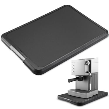 Kitchen Appliance Sliding Tray, Coffee Maker Sliding Tray with Rolling Wheels, Under Cabinet Countertop Storage Moving Slider for Air Fryer Blender Toaster Stand Mixer (11.8" x 16.1")