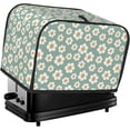 thumbnail image 1 of Toaster Cover 2 Slice Vintage Groovy Flowers Dustproof Bread Maker Cover Fingerprint Bakeware Protection Wide Slot Toaster Bag Reusable Kitchen Small Appliance Cover TC278, 1 of 6