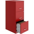 thumbnail image 1 of Space Solutions 3 Drawer Metal Vertical File Cabinet with Lock Lava Red, 1 of 5