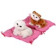 thumbnail image 4 of Jinsinto 1Pcs Super Cute Mini Simulation Sounding Sitting Kittens Cats Plush Toys Doll, 4 of 5