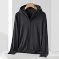 thumbnail image 2 of CFLVAEK Plus Size Womens UPF 50+ Sun Protection Shirts Lightweight Full Zip Long Sleeve Jackets with Hood Summer Hiking Fishing Rash Guard with Pockets, 2 of 6