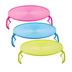 Yingyy Micro-ondes Four Chauffage plateau Chauffage Plateau de cuisine au réfrigérateur ou four Rack de cuisine bleu
