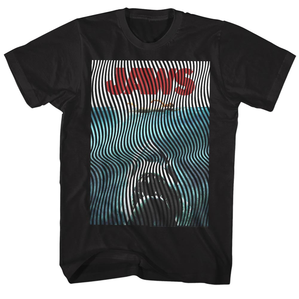 Jaws Wiggly Black Adult T-Shirt