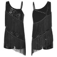 thumbnail image 1 of Mufeng Vêtements de Danse Latine Rumba pour Grandes Filles Justaucorps de Jazz Moderne Compétition Samba Tango Robe de Danse Noire 10, 1 of 6