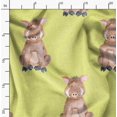 thumbnail image 2 of Soimoi Yellow Rayon Fabric Pig Animal Print Fabric by the Yard 56 Inch Wide, 2 of 5