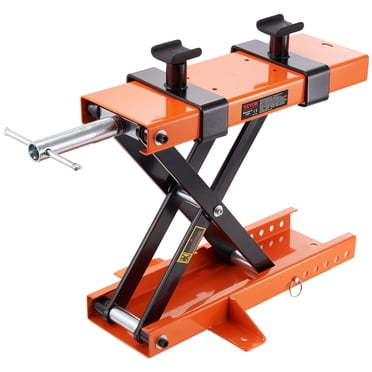 VEVOR Motorcycle Lift Scissor Jack Stand 1100 lb with Saddle ATV Lift Dirt Bike