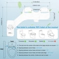 thumbnail image 3 of Bidet de Toilette Ultramince, Bidet de Toilette à Double Buse Autonettoyant Non Électrique avec Pression d'Eau Réglable, 3 of 7