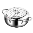 thumbnail image 2 of Dvkptbk Mini Fryer Friteuse Ménagère en Acier Inoxydable avec Passoire et Contrôle de la Température Mini Fryer Kitchen Essentials, 2 of 9