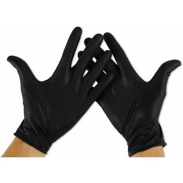 Nitrile Gloves Size L (100 units), Disposable Nitrile Gloves, Black Nitrile Gloves, Black Disposable Gloves, Nitrile Gloves (LATEX FREE)