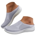 thumbnail image 1 of Mepaouo Womens Backless Sneakers Casual Slip on Mule Shoes Arch Support Walking Mesh Slide Sandals, 1 of 9