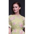 thumbnail image 2 of Bimba Robe Longue Maxi en Rayonne à Imprimé Floral de Roses et de Renoncules pour Femmes avec Fente Latérale - X-Grand, 2 of 6
