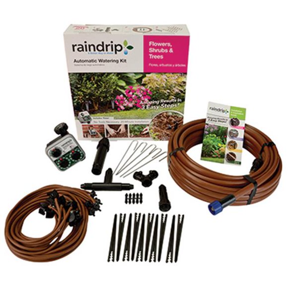 Raindrip SDFSTH1P Flower Shrub & Tree Kit With Timer