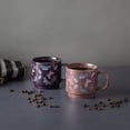 thumbnail image 3 of Thyme & Table 2 Pack Stacking Butterfly Purple Mugs 14.2 fl oz, Stoneware, 3 of 5