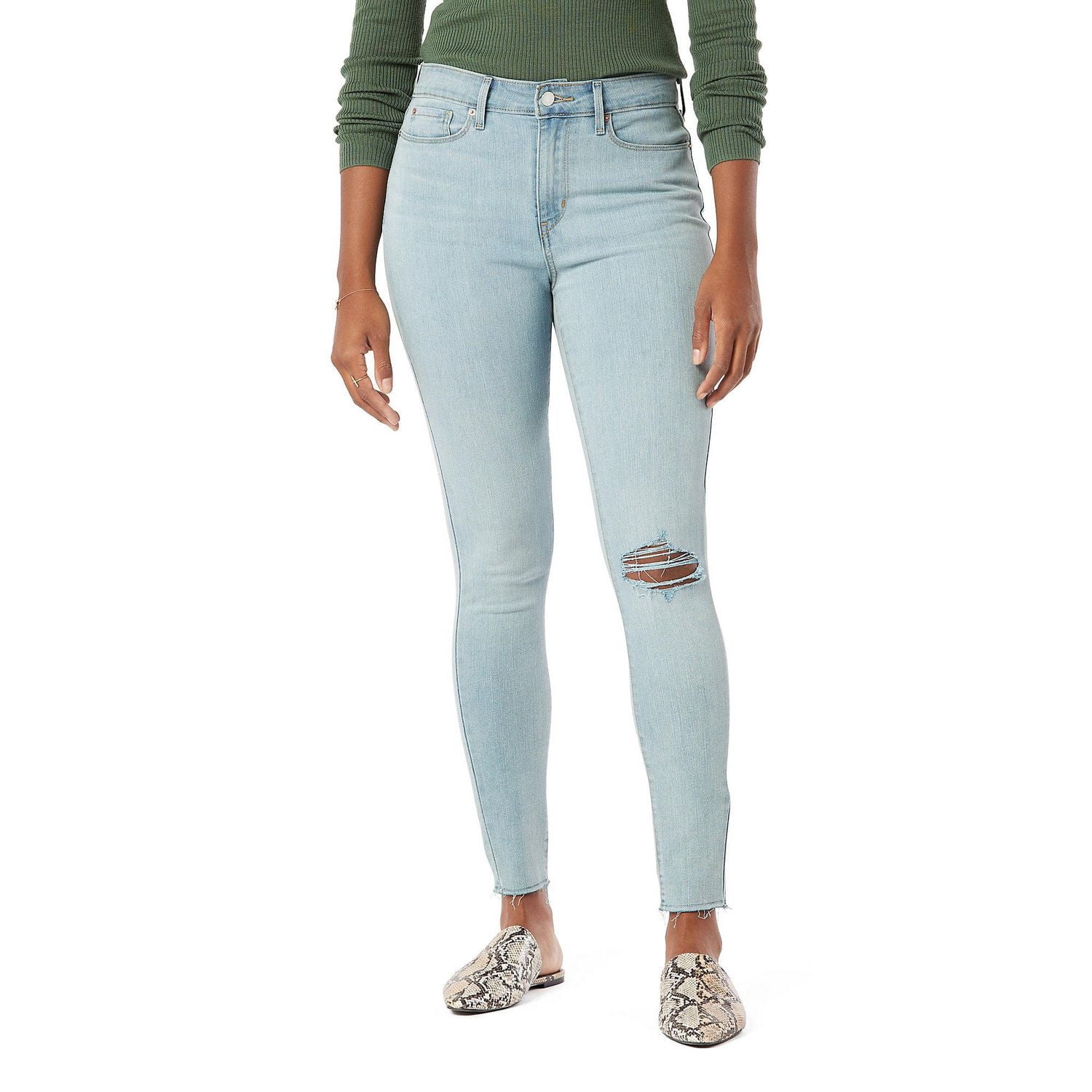 Levi Strauss Signature.MC Jean filiforme taille haute pour femme