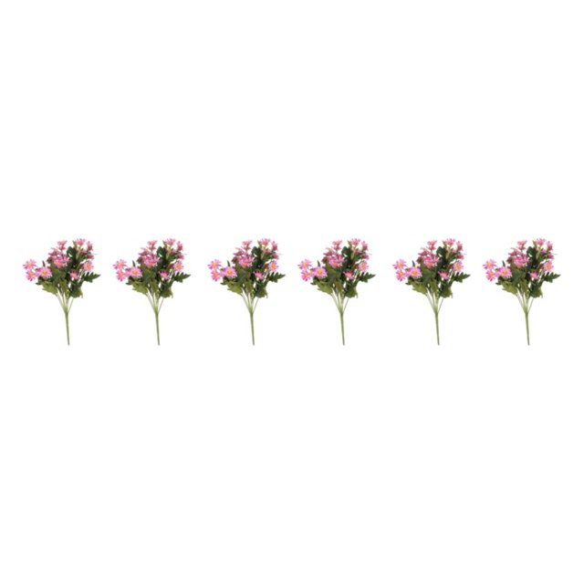ZheElen 2pcs Artificial Silk Daisy Flowers Low Maintenance And For Home Faux Flowers purple 3Set