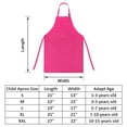 thumbnail image 2 of TOPTIE Kids Aprons with Pocket & Adjustable Strap, Child Chef Bib Apron for Kitchen Cooking Baking Painting-Hot Pink-S, 2 of 8