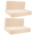 thumbnail image 4 of funtasica 4 Pieces Camper Cushion Covers Camper Cushion Slipcovers Soft RV Seat Covers Beige, 4 of 9