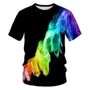 Ketyyh-chn99 T-shirt surdimensionné homme confortable manches courtes T-Shirts Respirant Relaxed Fit doux T-T-Sshirt classique Tee Blue,6XL