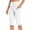 White, variant on Women's Yoga Capris Women's Knee Length Leggings High Waisted Yoga Workout Exercise Capris for Casual Summer with Pockets
