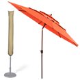 thumbnail image 1 of Yescom Parasol de Patio 11 Pieds 3 Niveaux avec Housse de Protection Manivelle Inclinaison Hôtel, 1 of 11