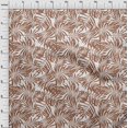 thumbnail image 4 of oneOone Popeline de Coton Brun Tissu Feuille Matière de Robe Tissu Imprimé Tissu au Mètre 42 Pouces de Large, 4 of 4