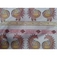 thumbnail image 4 of oneOone Cotton Poplin Fabric Peacock Block Print Fabric BTY 56 Inch Wide, 4 of 4