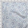 thumbnail image 4 of oneOone Cotton Poplin Twill Blue Fabric Geometric Craft Projects Decor Fabric Printed By The Yard 56 Inch Wide, 4 of 4