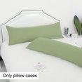 thumbnail image 4 of PiccoCasa 2Pcs Body Pillowcases Microfiber Pillow Covers, Jumbo Sage, 4 of 9