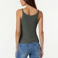 thumbnail image 4 of Yuyuzo Plus Size Tank Tops for Women Ribbed Knit Sleeveless Crop Tops Round Neck Slim Fitted Soft Base Layer Camis Tees, 4 of 5