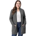 thumbnail image 1 of GRACE & GRANDEUR Women's Plus Size Long Sleeves Sweater Cardigan, 1 of 7