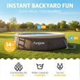 thumbnail image 2 of Funsicle 14' x 36" QuickSet Inflatable Ring Top Outdoor Above Ground Pool w/Pump, 2 of 6
